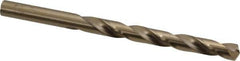 Hertel - Letter O 135° Cobalt Jobber Drill - Oxide/Gold Finish, Right Hand Cut, Spiral Flute, Straight Shank, 4-1/2" OAL, Split Point - Apex Tool & Supply