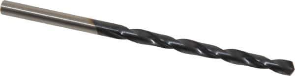Hertel - 5/32" 135° Cobalt Jobber Drill - TiAlN Finish, Right Hand Cut, Spiral Flute, Straight Shank, 3-1/8" OAL, Split Point - Apex Tool & Supply