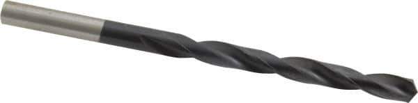 Hertel - 15/64" 135° Cobalt Jobber Drill - TiAlN Finish, Right Hand Cut, Spiral Flute, Straight Shank, 3-7/8" OAL, Split Point - Apex Tool & Supply