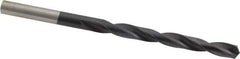 Hertel - 15/64" 135° Cobalt Jobber Drill - TiAlN Finish, Right Hand Cut, Spiral Flute, Straight Shank, 3-7/8" OAL, Split Point - Apex Tool & Supply