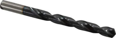 Hertel - 29/64" 135° Cobalt Jobber Drill - TiAlN Finish, Right Hand Cut, Spiral Flute, Straight Shank, 5-5/8" OAL, Split Point - Apex Tool & Supply