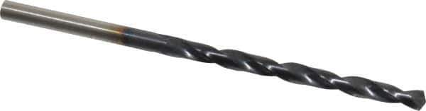 Hertel - #27 135° Cobalt Jobber Drill - TiAlN Finish, Right Hand Cut, Spiral Flute, Straight Shank, 3" OAL, Split Point - Apex Tool & Supply