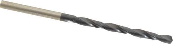 Hertel - #30 135° Cobalt Jobber Drill - TiAlN Finish, Right Hand Cut, Spiral Flute, Straight Shank, 2-3/4" OAL, Split Point - Apex Tool & Supply