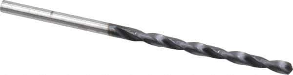 Hertel - #31 135° Cobalt Jobber Drill - TiAlN Finish, Right Hand Cut, Spiral Flute, Straight Shank, 2-3/4" OAL, Split Point - Apex Tool & Supply