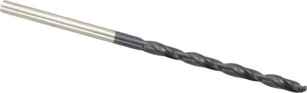 Hertel - #37 135° Cobalt Jobber Drill - TiAlN Finish, Right Hand Cut, Spiral Flute, Straight Shank, 2-1/2" OAL, Split Point - Apex Tool & Supply