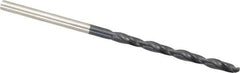 Hertel - #37 135° Cobalt Jobber Drill - TiAlN Finish, Right Hand Cut, Spiral Flute, Straight Shank, 2-1/2" OAL, Split Point - Apex Tool & Supply
