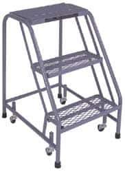 Cotterman - 30" 3 Step Ladder - 350 Lb Capacity, 30" Platform Height, 20" Base Width x 26" Depth, Grip Strut - Apex Tool & Supply