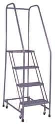 Cotterman - 70" 4 Step Ladder - 350 Lb Capacity, 40" Platform Height, 30" Base Width x 31" Depth, Grip Strut - Apex Tool & Supply