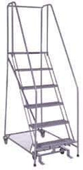 Ballymore - 90" 6 Step Ladder - 350 Lb Capacity, 60" Platform Height, 30" Base Width x 46" Depth, Grip Strut - Apex Tool & Supply