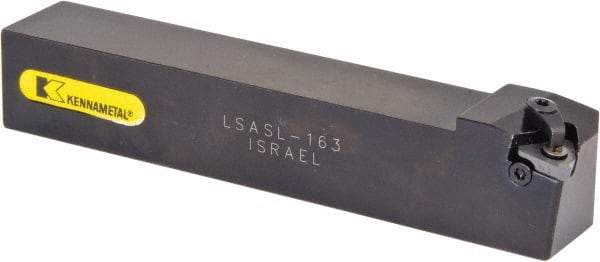 Kennametal - External Thread, Left Hand Cut, 1" Shank Width x 1" Shank Height Indexable Threading Toolholder - 6" OAL, LT 16EL Insert Compatibility, LSA Toolholder, Series LT Threading - Apex Tool & Supply