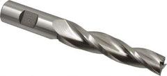 Made in USA - 1.5° Taper Angle per Side, 5/8" Small End Diam, 3-1/4" LOC, High Speed Steel 3 Flute Tapered Square End Mill - 5-1/2" OAL, 3/4" Shank Diam, Spiral Flute - Apex Tool & Supply