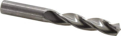 Kennametal - 5/8" 130° Solid Carbide Jobber Drill - Bright Finish, Right Hand Cut, Spiral Flute, Straight Shank, 5.24" OAL, Standard Point - Apex Tool & Supply