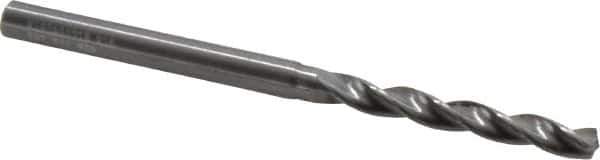 Kennametal - 11/64" 130° Solid Carbide Jobber Drill - Bright Finish, Right Hand Cut, Spiral Flute, Straight Shank, 2.91" OAL, Standard Point - Apex Tool & Supply