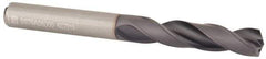 Kennametal - 8mm 140° Spiral Flute Solid Carbide Screw Machine Drill Bit - Multilayer TiAlN Finish, Right Hand Cut, 41mm Flute Length, 79mm OAL, Standard Point, Straight Shank, Through Coolant - Apex Tool & Supply