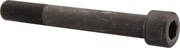 Value Collection - 1-1/4 - 12 UNF Hex Socket Drive, Socket Cap Screw - Alloy Steel, Black Oxide Finish, Partially Threaded, 10" Length Under Head - Apex Tool & Supply