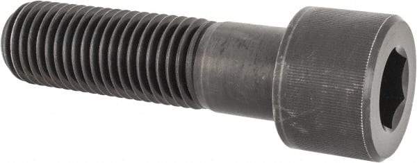 Value Collection - 1-3/8 - 6 UNC Hex Socket Drive, Socket Cap Screw - Alloy Steel, Black Oxide Finish, Partially Threaded, 5" Length Under Head - Apex Tool & Supply
