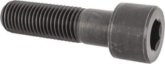 Value Collection - 1-3/8 - 6 UNC Hex Socket Drive, Socket Cap Screw - Alloy Steel, Black Oxide Finish, Partially Threaded, 5" Length Under Head - Apex Tool & Supply