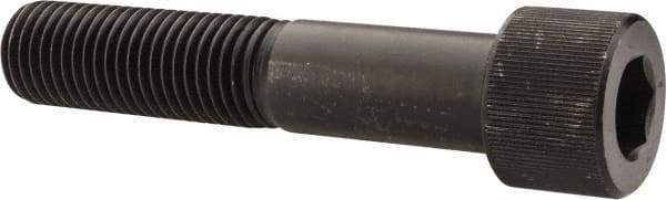 Value Collection - 1-3/8 - 6 UNC Hex Socket Drive, Socket Cap Screw - Alloy Steel, Black Oxide Finish, Partially Threaded, 7" Length Under Head - Apex Tool & Supply
