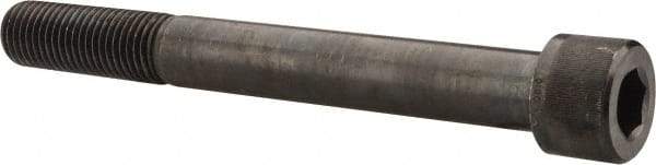 Value Collection - 1-3/8 - 6 UNC Hex Socket Drive, Socket Cap Screw - Alloy Steel, Black Oxide Finish, Partially Threaded, 12" Length Under Head - Apex Tool & Supply