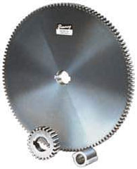 Browning - 16 Pitch, 2-1/8" Pitch Diam, 2-1/4" OD, 34 Tooth Change Gear - 1/2" Face Width, 3/4" Bore Diam, 14.5° Pressure Angle, Steel - Apex Tool & Supply