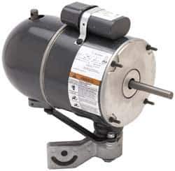US Motors - 1/4 hp, TEAO Enclosure, Auto Thermal Protection, 1,075 RPM, 115 Volt, 60 Hz, Single Phase Permanent Split Capacitor (PSC) Motor - Size 48YZ Frame, Yoke Mount, 2 Speed, Ball Bearings, 4.40 Full Load Amps, B Class Insulation, CCW Lead End - Apex Tool & Supply