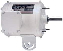 US Motors - 1/3 hp, TEAO Enclosure, Auto Thermal Protection, 1,700 RPM, 115/230 Volt, 60 Hz, Single Phase Permanent Split Capacitor (PSC) Motor - Size 56YZ Frame, Yoke Mount, 1 Speed, Ball Bearings, 4.4/2.2 Full Load Amps, F Class Insulation, Reversible - Apex Tool & Supply