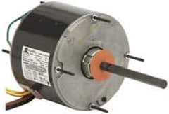 US Motors - 1/10 hp, TEAO Enclosure, Auto Thermal Protection, 825 RPM, 208-230 Volt, 60 Hz, Single Phase Permanent Split Capacitor (PSC) Motor - Size 48Y Frame, Stud/Band Mount, 1 Speed, Sleeve Bearings, 1 Full Load Amps, B Class Insulation, Reversible - Apex Tool & Supply