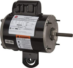 US Motors - 1/4 hp, TEAO Enclosure, Auto Thermal Protection, 1,075 RPM, 115 Volt, 60 Hz, Single Phase Permanent Split Capacitor (PSC) Motor - Size 48YZ Frame, Yoke Mount, 2 Speed, Ball Bearings, 4.2 Full Load Amps, B Class Insulation, Reversible - Apex Tool & Supply