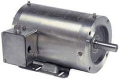 US Motors - 1 hp, TENV Enclosure, No Thermal Protection, 1,725 RPM, 208-230/460 Volt, 60 Hz, Three Phase Energy Efficient Motor - Size 145TC Frame, C-Face/Base Mount, 1 Speed, Ball Bearings, 3.5-3.4/1.7 Full Load Amps, F Class Insulation, Reversible - Apex Tool & Supply