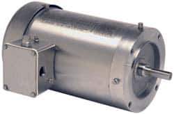 US Motors - 1.5 hp, TENV Enclosure, No Thermal Protection, 1,725 RPM, 208-230/460 Volt, 60 Hz, Three Phase Energy Efficient Motor - Size 145TC Frame, C-Face Mount, 1 Speed, Ball Bearings, 4.9-4.8/2.4 Full Load Amps, F Class Insulation, Reversible - Apex Tool & Supply