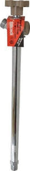 B&K Mueller - 1/2" Pipe, 14" Long Shank, Chrome Plated Brass Antisiphon Frostfree Sillcock - Handwheel Handle, Male & Solder End Connections, 125 psi WOG Rating - Apex Tool & Supply
