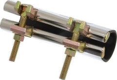 B&K Mueller - 1-1/2" Pipe Two Bolt 6" Repair Clamp - For Providing Strong Positive Seal In Repairing Leaking Pipes - Apex Tool & Supply