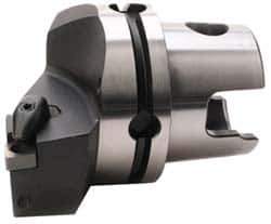 Kennametal - Right Hand Cut, Size KM80, CN.. Insert Compatiblity, Internal Modular Turning & Profiling Cutting Unit Head - 53mm Ctr to Cutting Edge, 70mm Head Length, Through Coolant, Series Kenclamp - Apex Tool & Supply