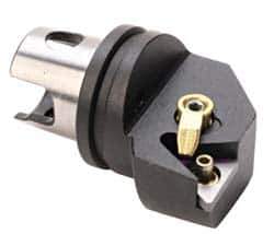 Kennametal - Left Hand Cut, Size KM32, TN.. Insert Compatiblity, Internal Modular Turning & Profiling Cutting Unit Head - 22mm Ctr to Cutting Edge, 35mm Head Length, Through Coolant, Series Kenloc - Apex Tool & Supply