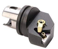 Kennametal - Left Hand Cut, Size KM32, TN.. Insert Compatiblity, Internal Modular Turning & Profiling Cutting Unit Head - 22mm Ctr to Cutting Edge, 35mm Head Length, Through Coolant, Series Kenloc - Apex Tool & Supply