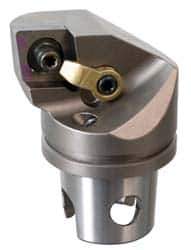 Kennametal - Left Hand Cut, Size KM80, CN.. Insert Compatiblity, Internal Modular Turning & Profiling Cutting Unit Head - 53mm Ctr to Cutting Edge, 70mm Head Length, Through Coolant, Series Kenloc - Apex Tool & Supply