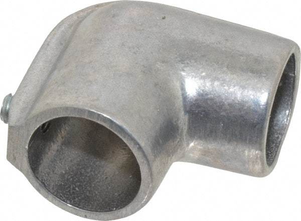Hollaender - 1" Pipe, 90° Elbow, Aluminum Alloy Elbow Pipe Rail Fitting - Bright Finish - Apex Tool & Supply