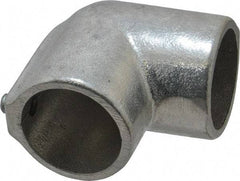 Hollaender - 1-1/4" Pipe, 90° Elbow, Aluminum Alloy Elbow Pipe Rail Fitting - Bright Finish - Apex Tool & Supply
