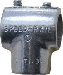 Hollaender - 1" Pipe, 90° Three Socket Tee, Aluminum Alloy Tee Pipe Rail Fitting - Bright Finish - Apex Tool & Supply