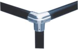 Hollaender - 3/4" Pipe, Side Outlet Elbow, Aluminum Alloy Elbow Pipe Rail Fitting - Bright Finish - Apex Tool & Supply