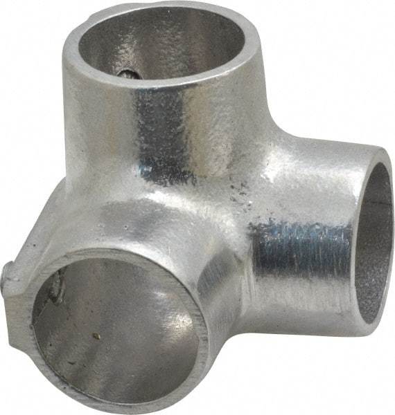 Hollaender - 1" Pipe, Side Outlet Elbow, Aluminum Alloy Elbow Pipe Rail Fitting - Bright Finish - Apex Tool & Supply