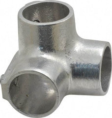 Hollaender - 1" Pipe, Side Outlet Elbow, Aluminum Alloy Elbow Pipe Rail Fitting - Bright Finish - Apex Tool & Supply