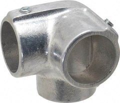 Hollaender - 1-1/4" Pipe, Side Outlet Elbow, Aluminum Alloy Elbow Pipe Rail Fitting - Bright Finish - Apex Tool & Supply