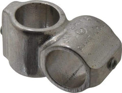 Hollaender - 3/4" Pipe, Short Barrel Crossover, Aluminum Alloy Cross Pipe Rail Fitting - Bright Finish - Apex Tool & Supply