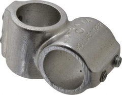 Hollaender - 1" Pipe, Short Barrel Crossover, Aluminum Alloy Cross Pipe Rail Fitting - Bright Finish - Apex Tool & Supply