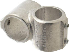 Hollaender - 1-1/4" Pipe, Short Barrel Crossover, Aluminum Alloy Cross Pipe Rail Fitting - Bright Finish - Apex Tool & Supply