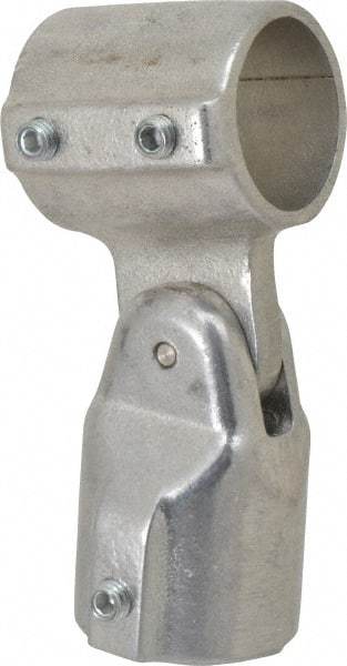 Hollaender - 1-1/4" Pipe, Adjustable Elbow Assembly, Aluminum Alloy Elbow Pipe Rail Fitting - Bright Finish - Apex Tool & Supply