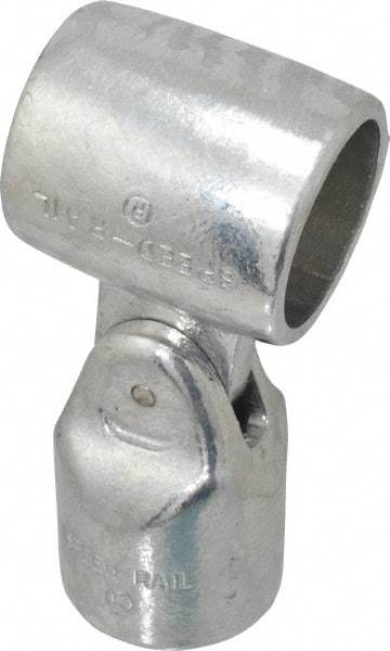 Hollaender - 1-1/2" Pipe, Adjustable Elbow Assembly, Aluminum Alloy Elbow Pipe Rail Fitting - Bright Finish - Apex Tool & Supply