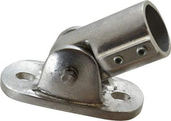Hollaender - 1-1/2" Pipe, Adjustable Flange, Aluminum Alloy Flange Pipe Rail Fitting - Apex Tool & Supply