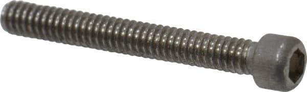 Value Collection - #0-80 UNF Hex Socket Drive, Socket Cap Screw - Grade 18-8 & Austenitic A2 Stainless Steel, Fully Threaded, 1/2" Length Under Head - Apex Tool & Supply